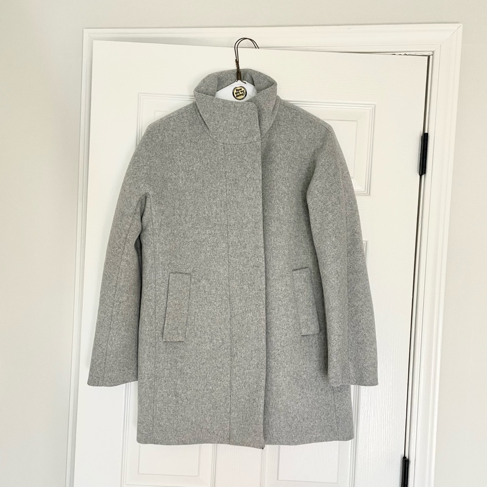 J.Crew Factory City Coat Heather Dusk Petite